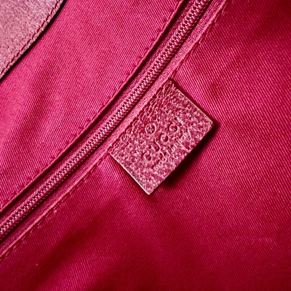 Gucci Vintage Red Monogram Canvas Tote Bag 8.5”EUC - Picture 12 of 16